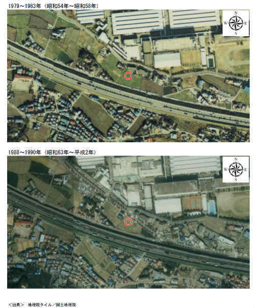  グラファーレ四谷5期 中河原駅＆西府駅 徒歩11分 新築一戸建て7棟：土地の履歴：古地図・過去の航空写真 (3).jpg