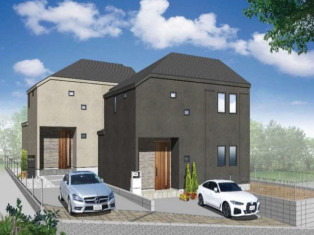 【新築一戸建全2棟 新吉田東1丁目】外観パース