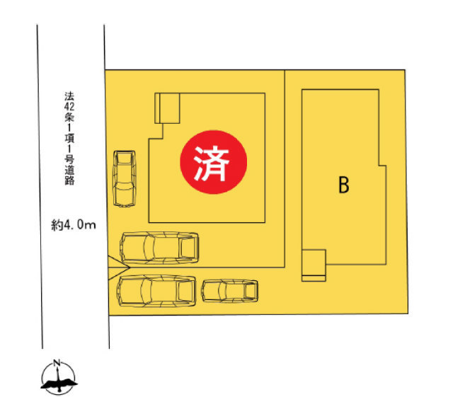 【ハートフルタウン百合丘3丁目8番】区画図