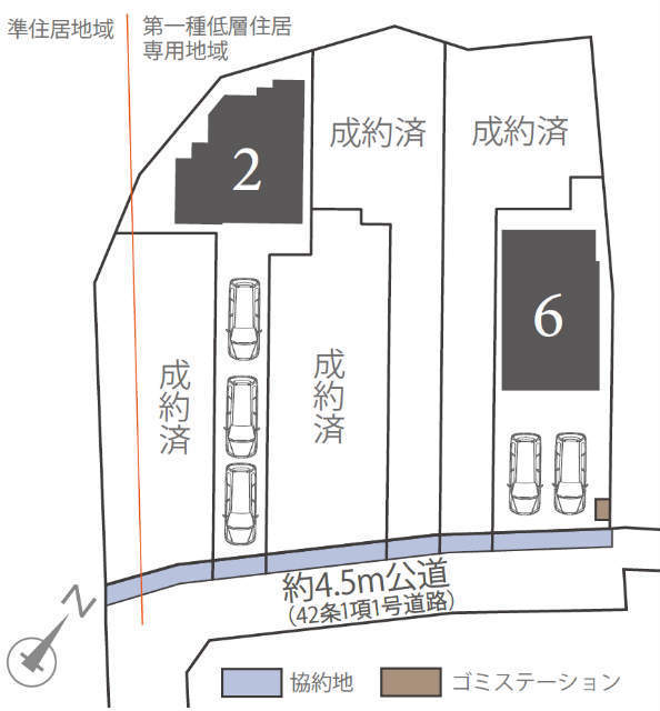 【プラスエーハウス 青葉区市ケ尾町Ⅱ】区画図