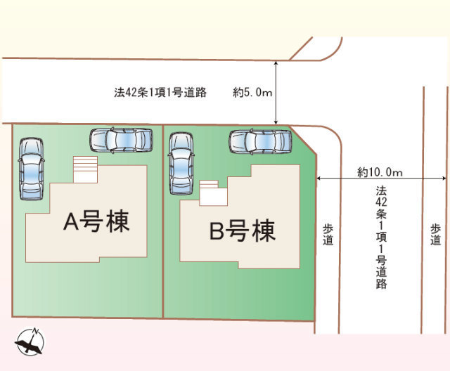 【ハートフルタウン王禅寺西4丁目】区画図