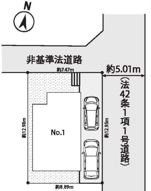 【ニュービルドシリーズ新吉田東7丁目】区画図