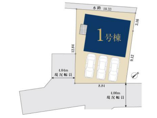 【ミラスモ狛江市猪方314①】区画図