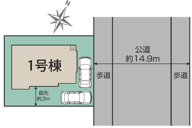 【ブルーミングガーデン真光寺1丁目】区画図