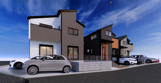 【リーブルガーデン桂台2丁目】外観パース