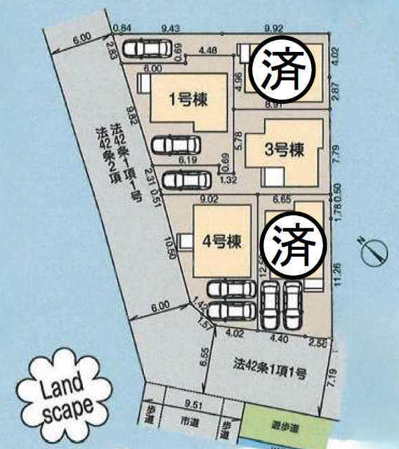 【リーブルガーデン調布市菊野台】区画図