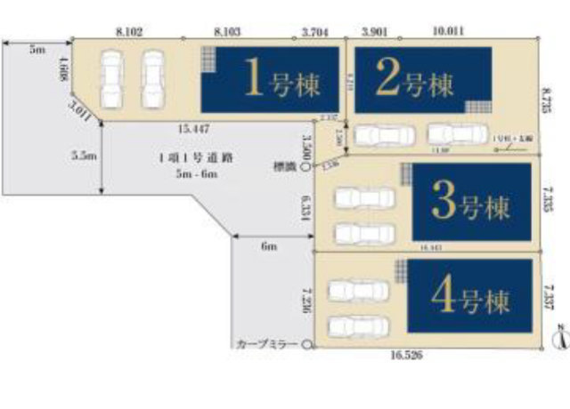 【ミラスモ上連雀917④】区画図