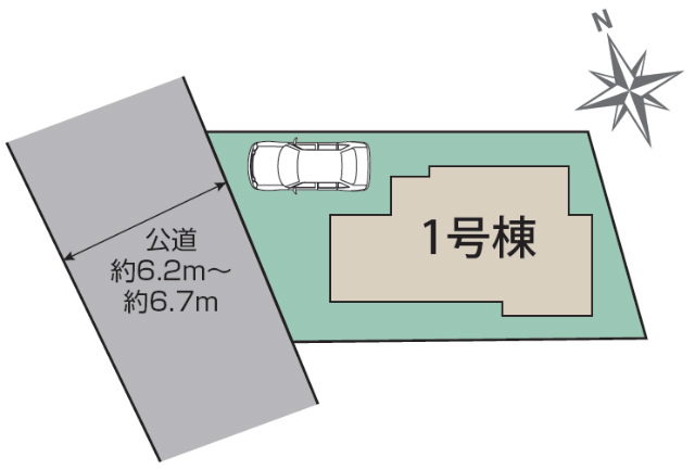 【ブルーミングガーデン浅間町Ⅱ期】区画図