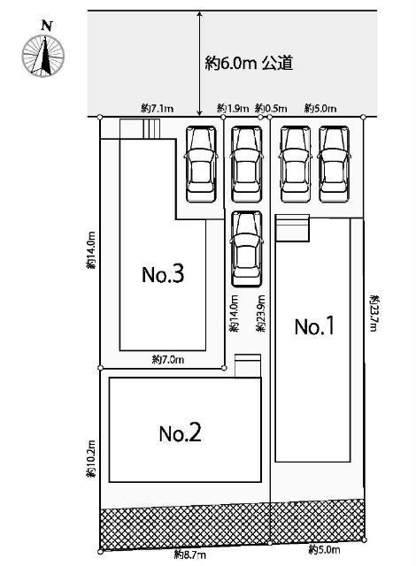 【ニュービルドシリーズ鶴川4丁目3期】区画図