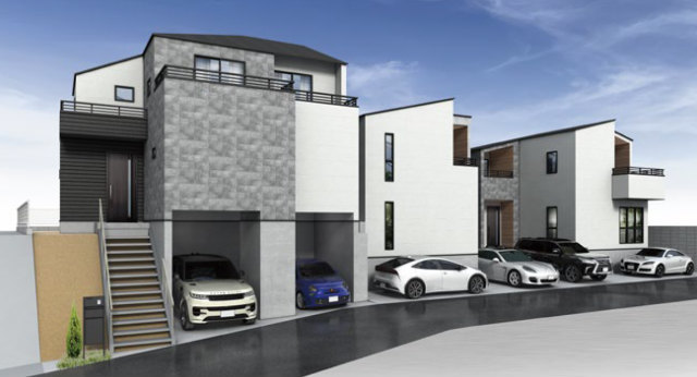 【プラスエーハウス早渕3丁目】外観パース