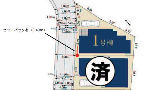 【ミラスモ稲城市押立01723④】区画図