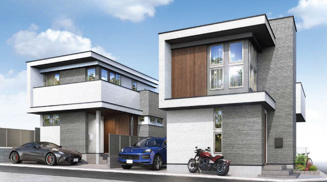 【新築一戸建全2棟～イトーピアホーム施工 下高井戸3丁目】外観パース
