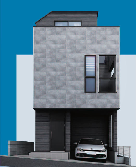 【メルディアの家｜菊名218①】外観パース