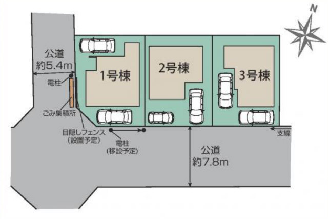 【ブルーミングガーデン善福寺4丁目】区画図