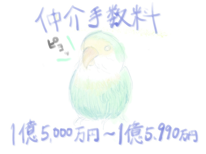 仲介手数料の計算・相場：不動産価格 15000万円〜15990万円.jpg