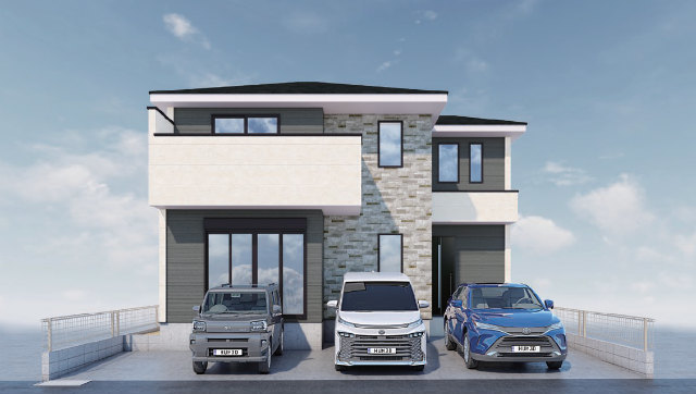 【ケイアイグレイス府中市紅葉丘4期】外観パース