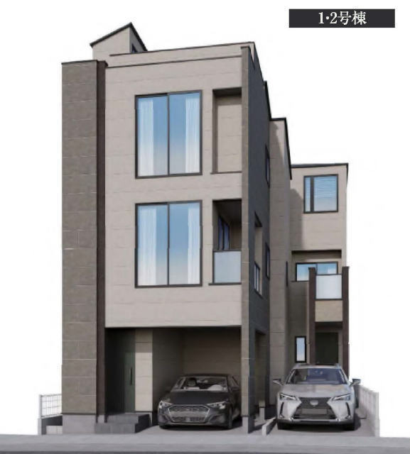 【メルディアの家～杉並区今川221④借】外観パース