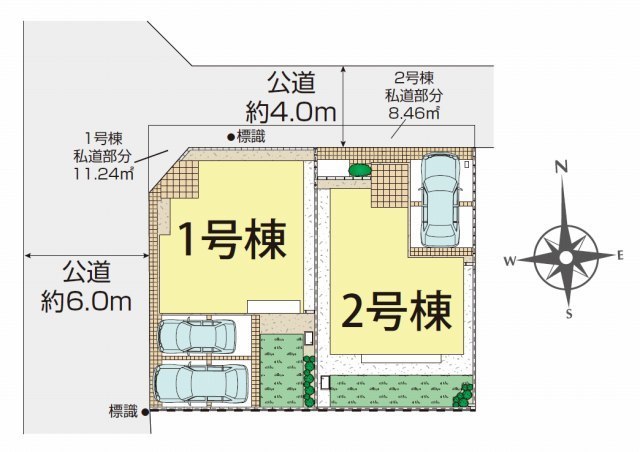 【ブルーミングガーデン深大寺東町7丁目】区画図