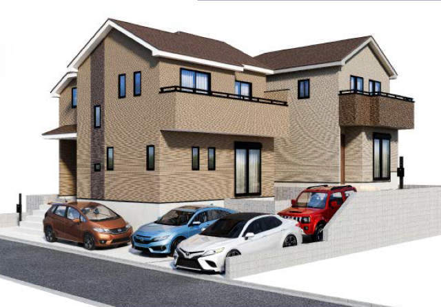 【ハートフルタウン百合丘3丁目8番】外観イメージパース