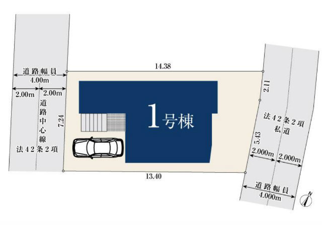 【ミラスモ横浜市緑区中山614①】区画図