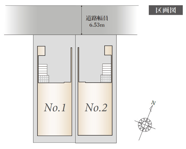 【ラグラス藤が丘2】区画図