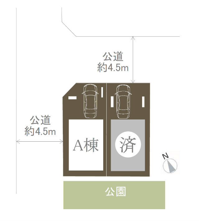 【新築一戸建 全2棟｜新吉田東】区画図