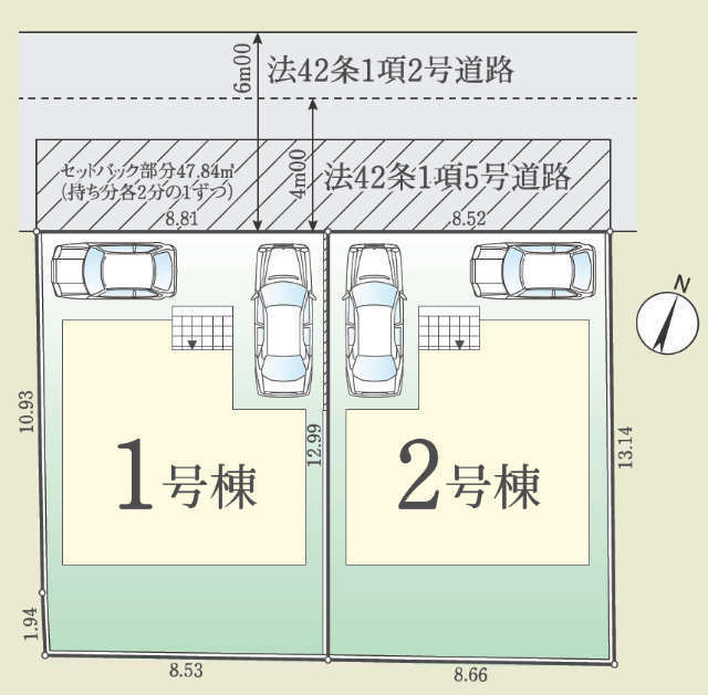 【FiT府中市浅間町1期】区画図