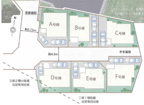 ハートフルタウン【新築一戸建｜府中市矢崎町3丁目 全6棟】「府中本町」駅徒歩8分・「分倍河原」駅徒歩18分 区画図.jpg