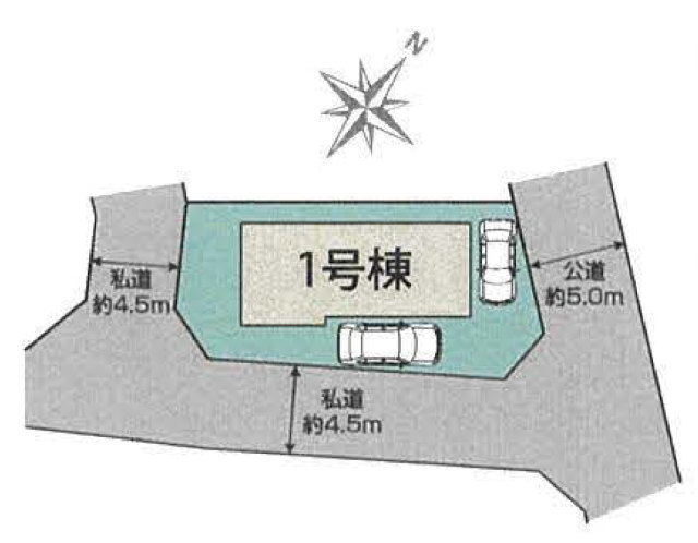 【ブルーミングガーデン駒井町3丁目】区画図