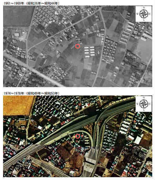 グラフィアス調布富士見町Ⅱ 新築一戸建て4棟 西調布： 土地の履歴(古地図・航空) (2).jpg
