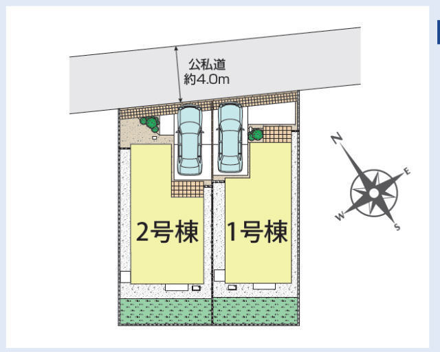 【ブルーミングガーデン飛田給1丁目2期】区画図