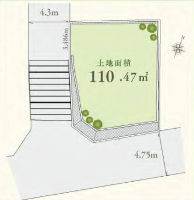 【新築一戸建全1棟｜横浜市緑区北八朔町】区画図