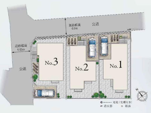 【兼六パークタウン中河原 第1期1次】区画図