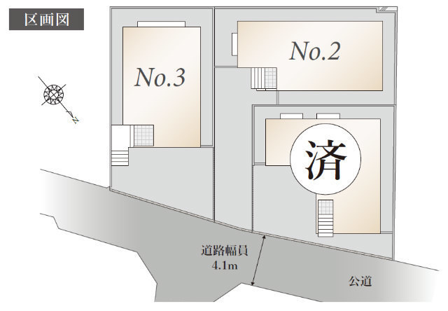 【ラグラス百合ヶ丘７】区画図