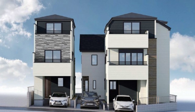 【KEIAI GRACE 高津区梶ヶ谷3期】外観パース