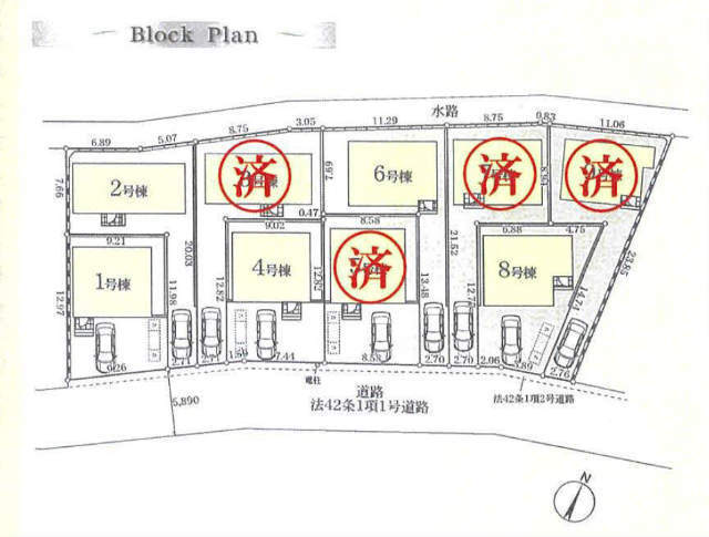 【クレイドルガーデン府中市日新町第8】区画図