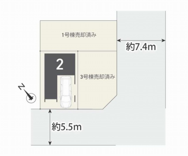 【メルディア港北区鳥山町0644③】区画図