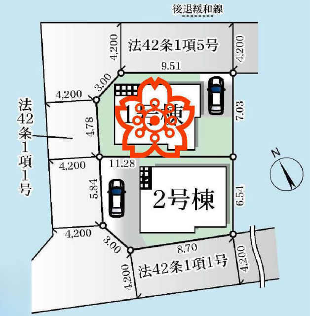 【リーブルガーデン調布市菊野台1期】区画図