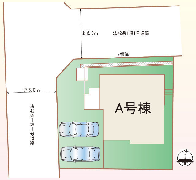 【ハートフルタウン東山田4丁目13番】区画図