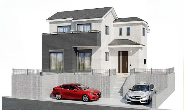 【ハートフルタウン成瀬台3丁目43番】外観パース