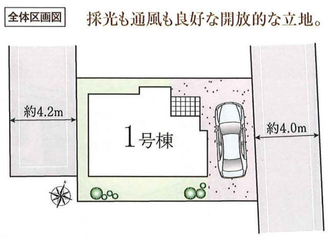 【ハートフルタウン三鷹市北野1丁目】区画図