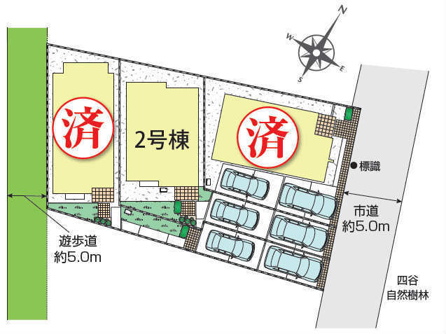 【ブルーミングガーデン府中市四谷4丁目】区画図