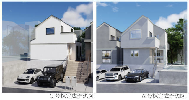 【美しが丘西3丁目｜新築一戸建全3棟】外観