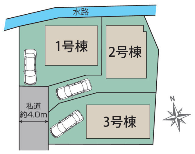 【ブルーミングガーデン府中市是政1丁目】配置図