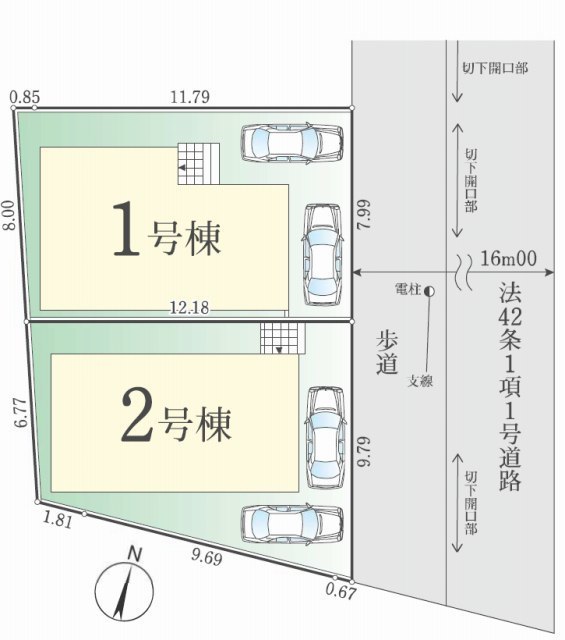 【FiT町田市南成瀬1期】区画図
