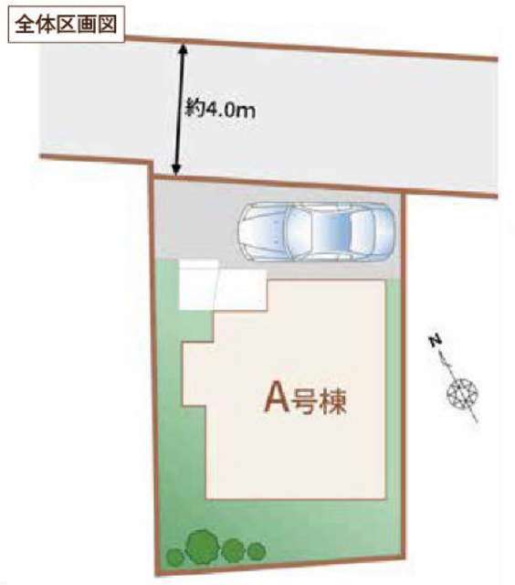 【ハートフルタウン調布市布田5丁目9番】区画図