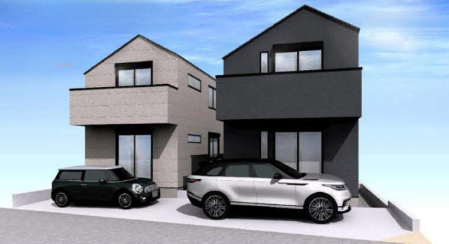 【新築一戸建全2棟｜川崎市麻生区片平3丁目】外観パース