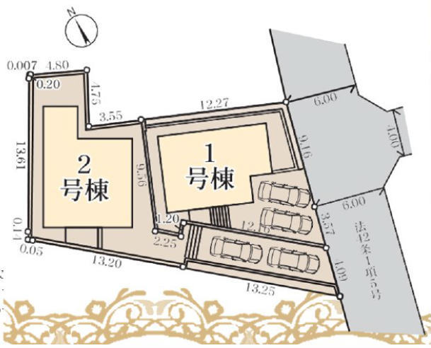 【リーブルガーデン南生田6丁目】区画図