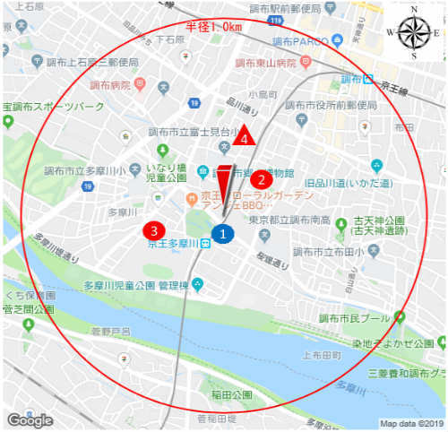 レーベンプラッツ調布小島町(京王多摩川駅・調布駅)新築一戸建て 近隣公示地価・基準地価.jpg