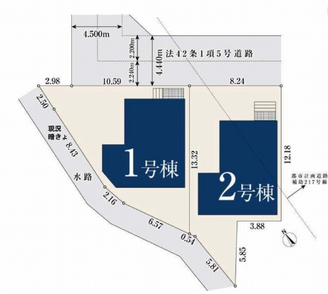 【ミラスモ上祖師谷624Ⅱ②】区画図
